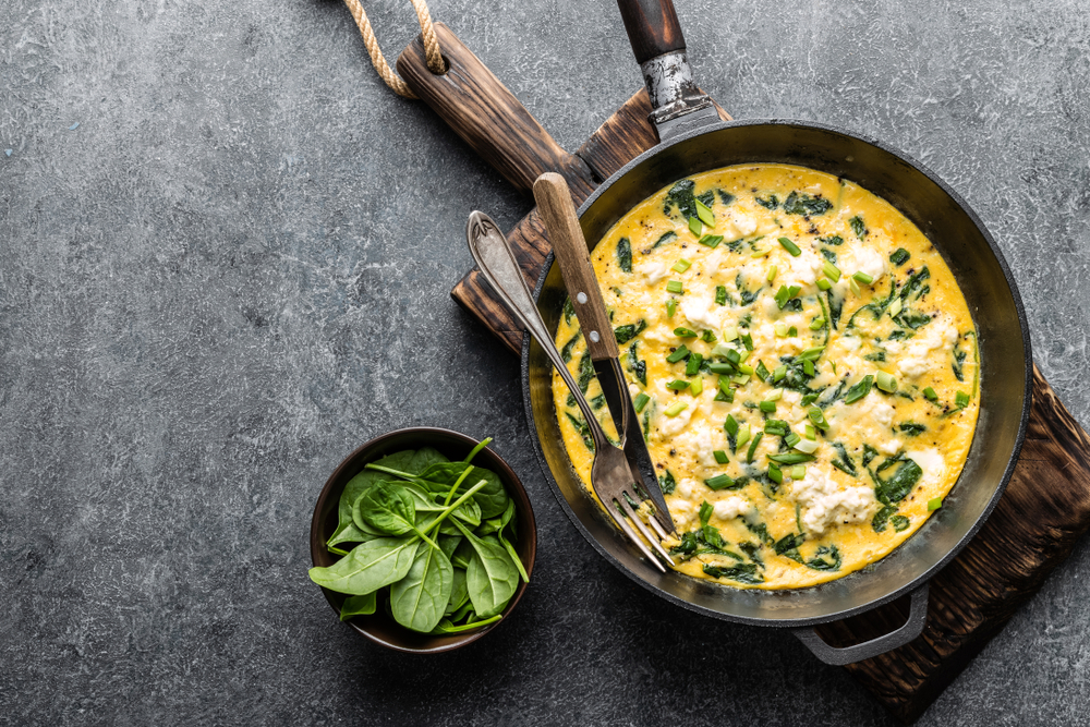 spinach and egg scramble